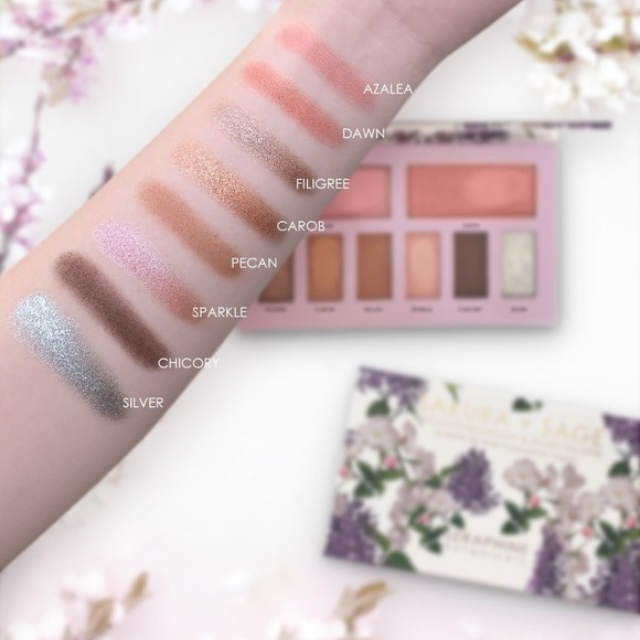 Sakura + Sage Vegan Eyeshadow & Blush Palette - Picture 4 of 4